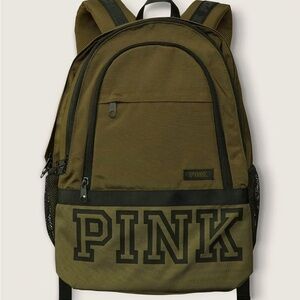 PINK Victoria's Secret Khaki Backpack